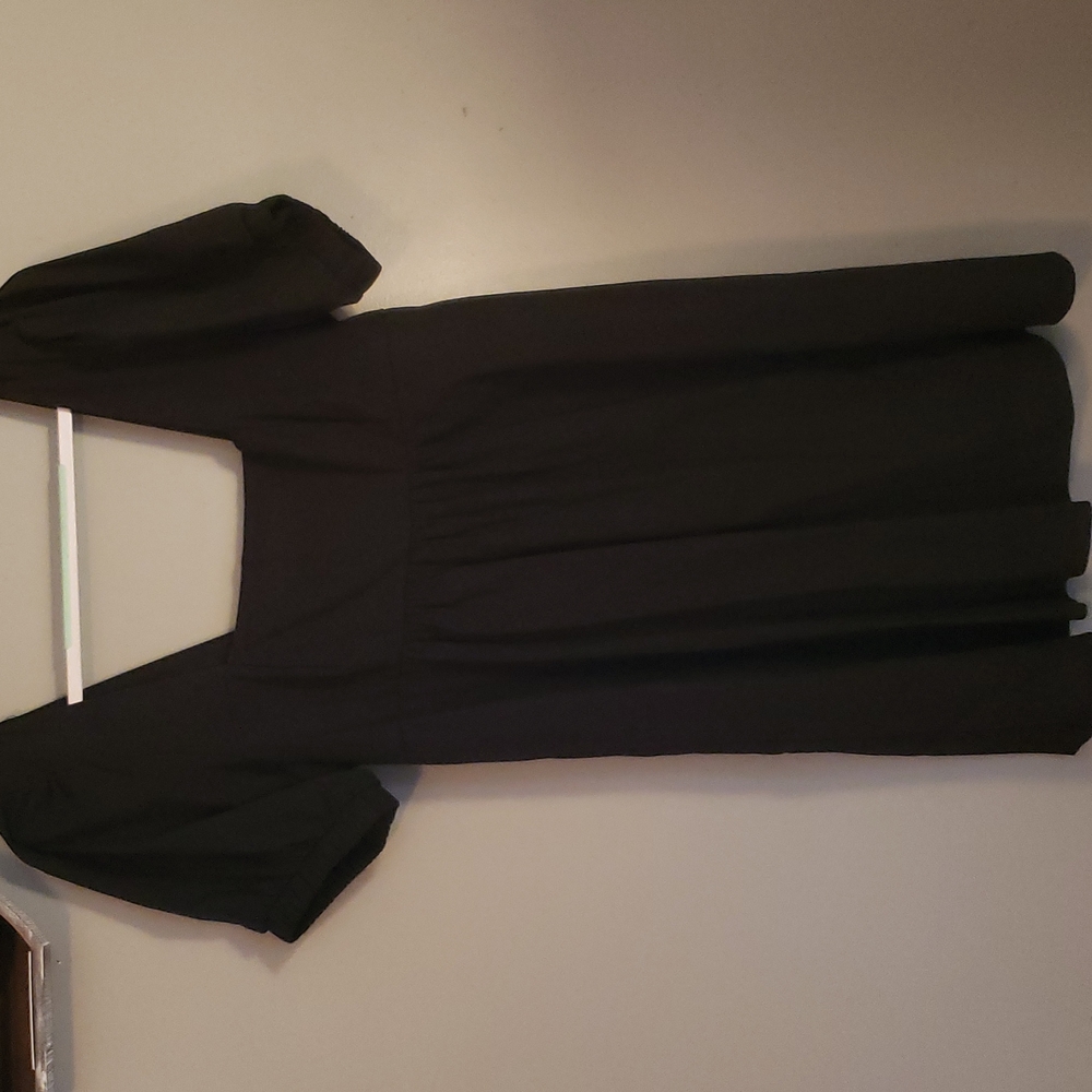 Midi dress with empire waist